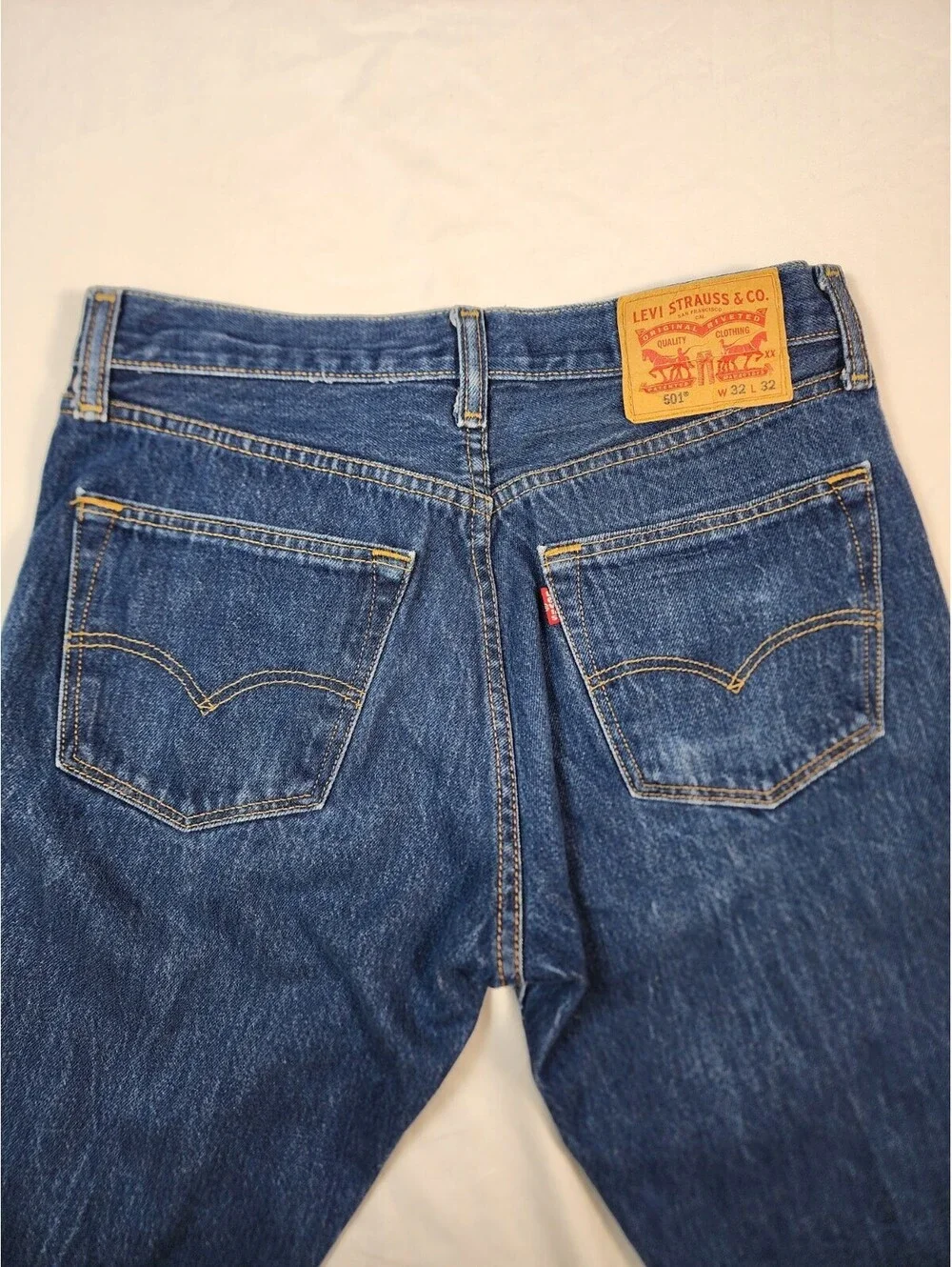 Levi's 501 Jeans 32x32 Button Fly, Straight Leg, Denim